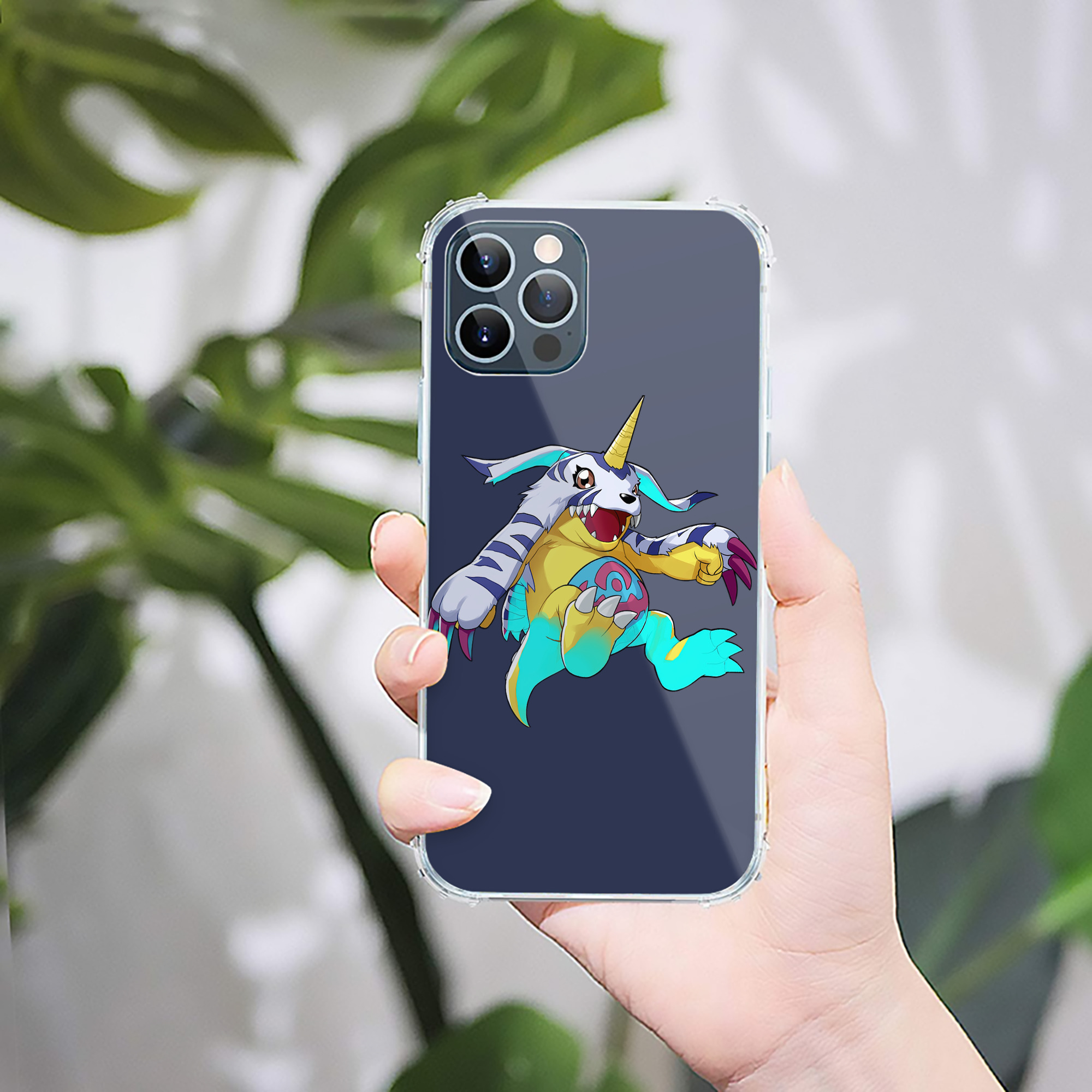 （画像用） Digimon デジタルモンスター/デジモン 【iPhone 12シリーズ対応】透明スマホケース（クリアソフトケース）